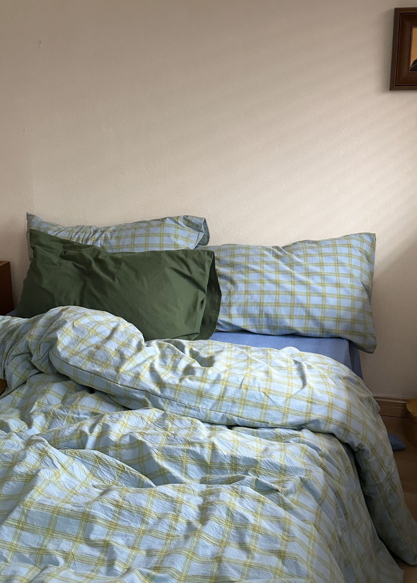 Birch Gingham Washed Cotton Bedding Bundle