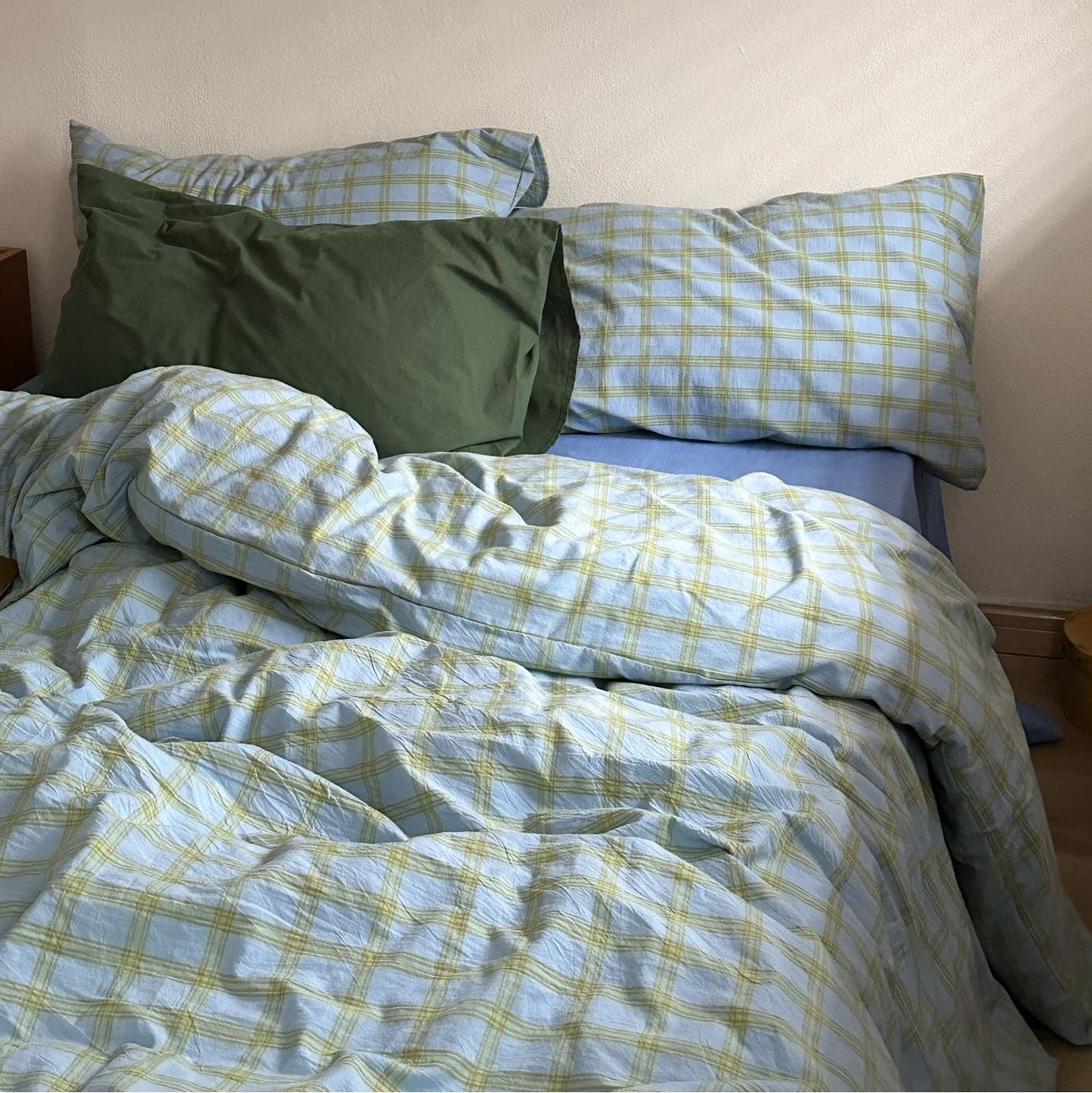Birch Gingham Washed Cotton Bedding Bundle