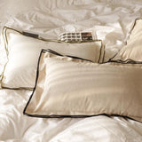 French Minimalist Ruffle Pillow / Khaki