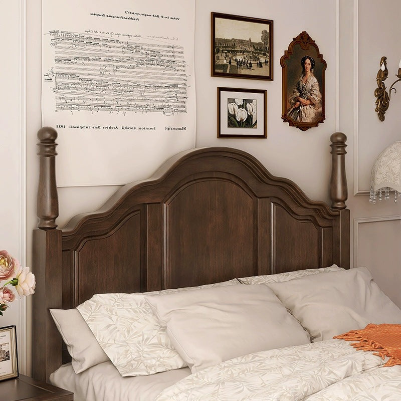 French Solid Wood White Bed Frame