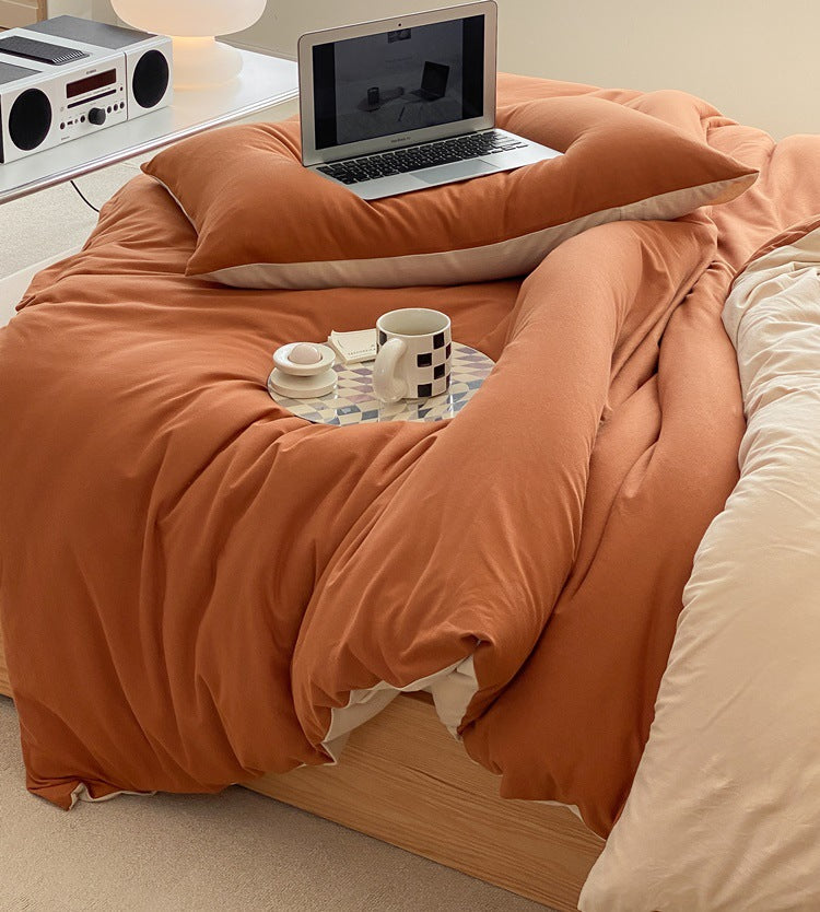 Duo Earth Tone Jersey Knit Bedding Bundle