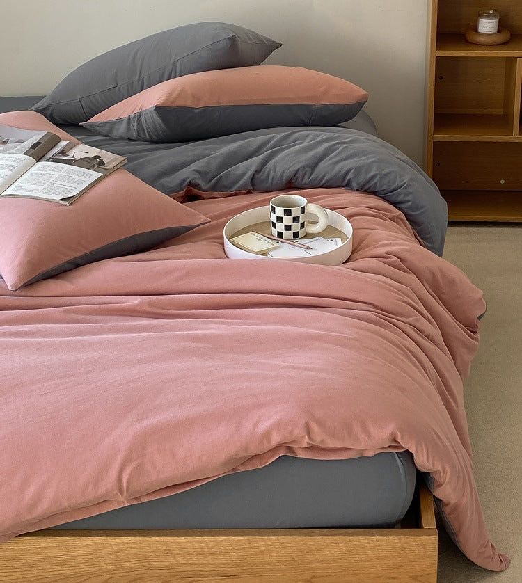 Duo Earth Tone Jersey Knit Bedding Bundle