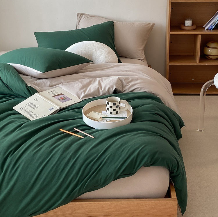 Duo Earth Tone Jersey Knit Bedding Bundle