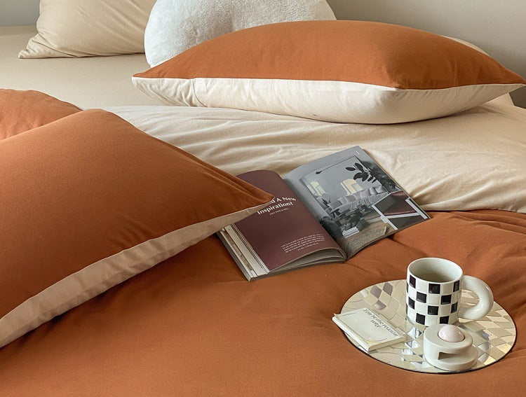 Duo Earth Tone Jersey Knit Bedding Bundle