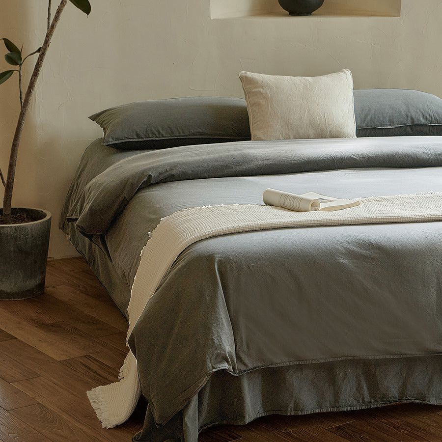 Ethan Minimalist Bedding Set / Gray