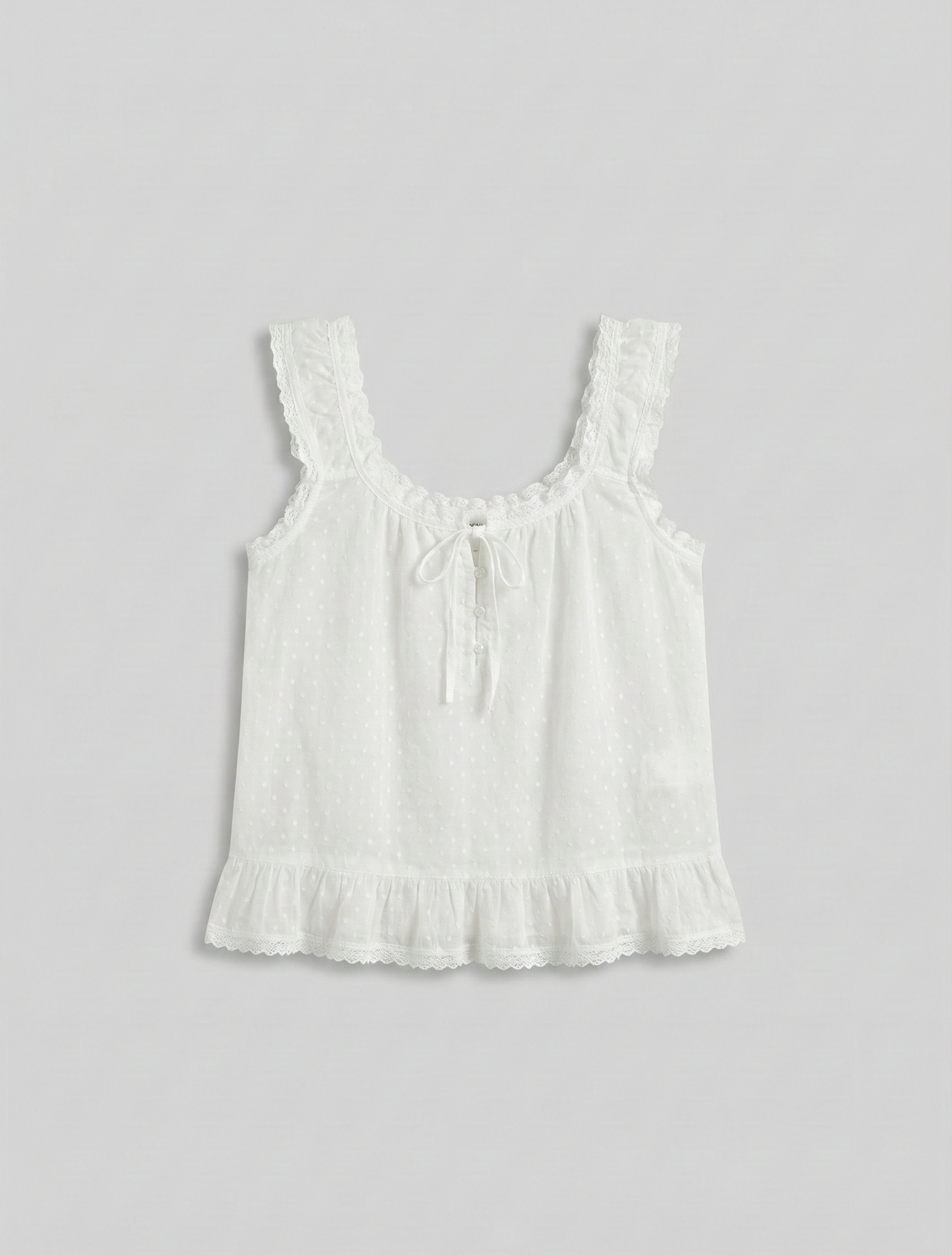 Arielle Cotton Embroidered Lounge Set / White