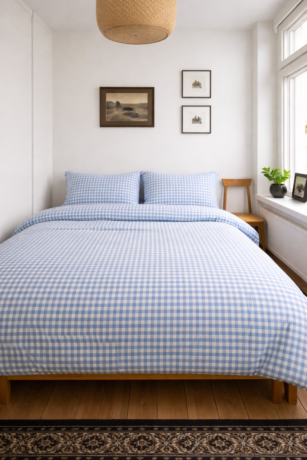 Gingham Small Room Duvet Cover / (2 Colors)