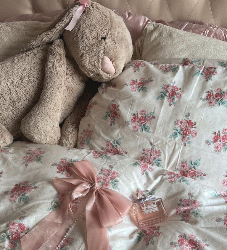 Floral Bedding Set / Blue