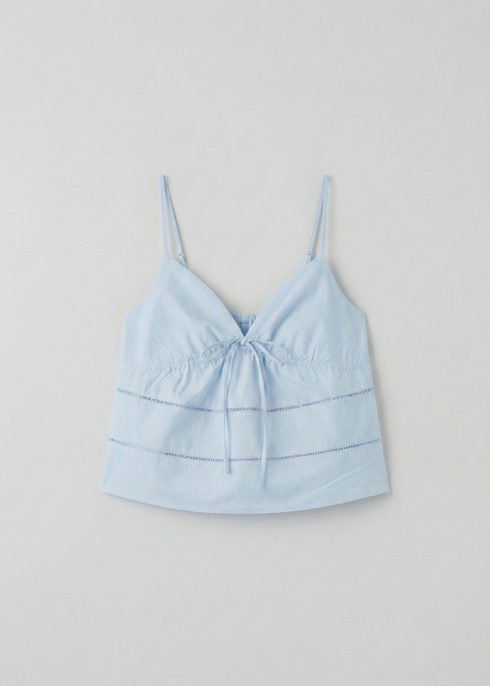 Luminae Cotton V-Neck Pajama Set / Blue