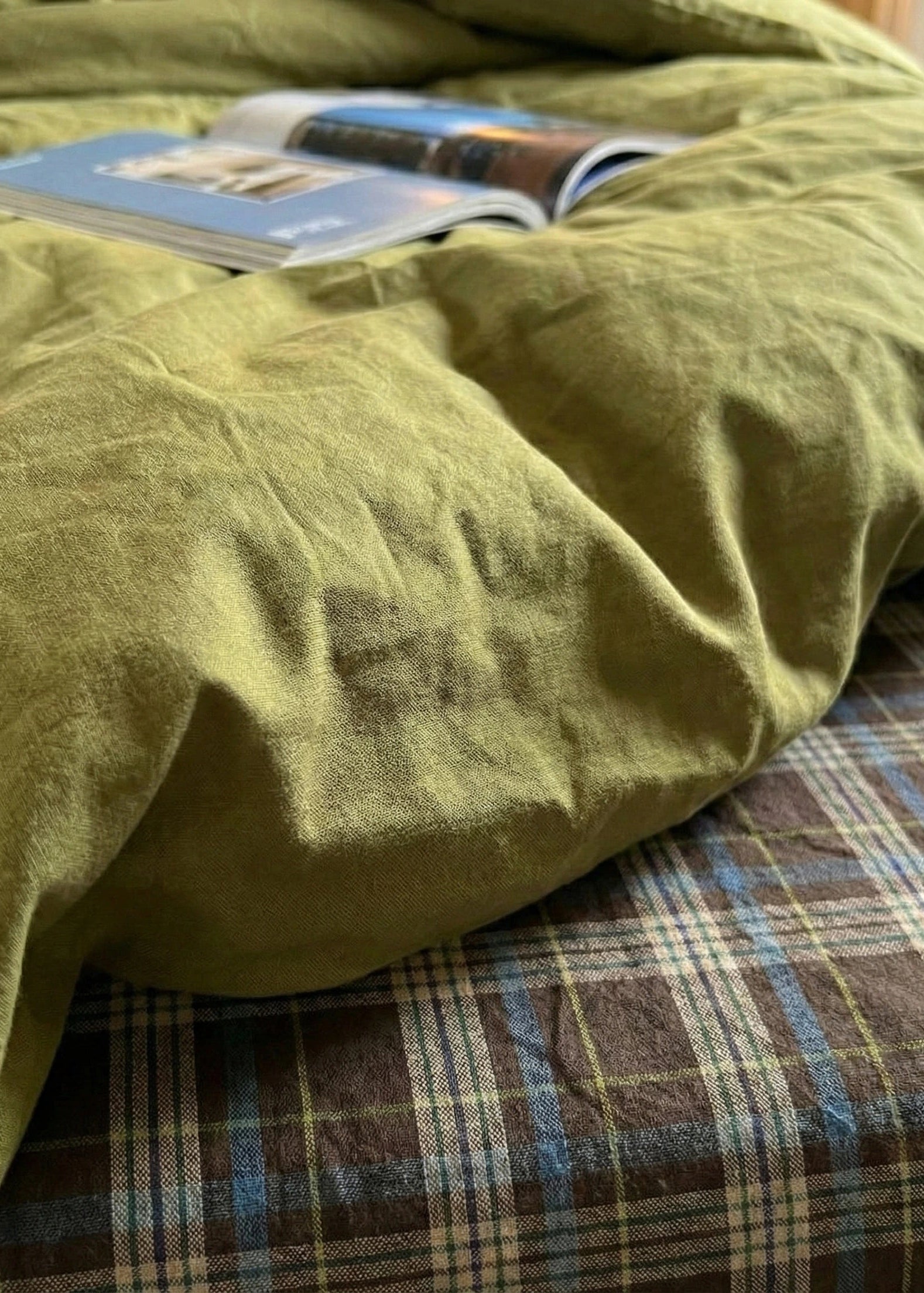 Dark Plaid Goblin Small Room Bedding Set