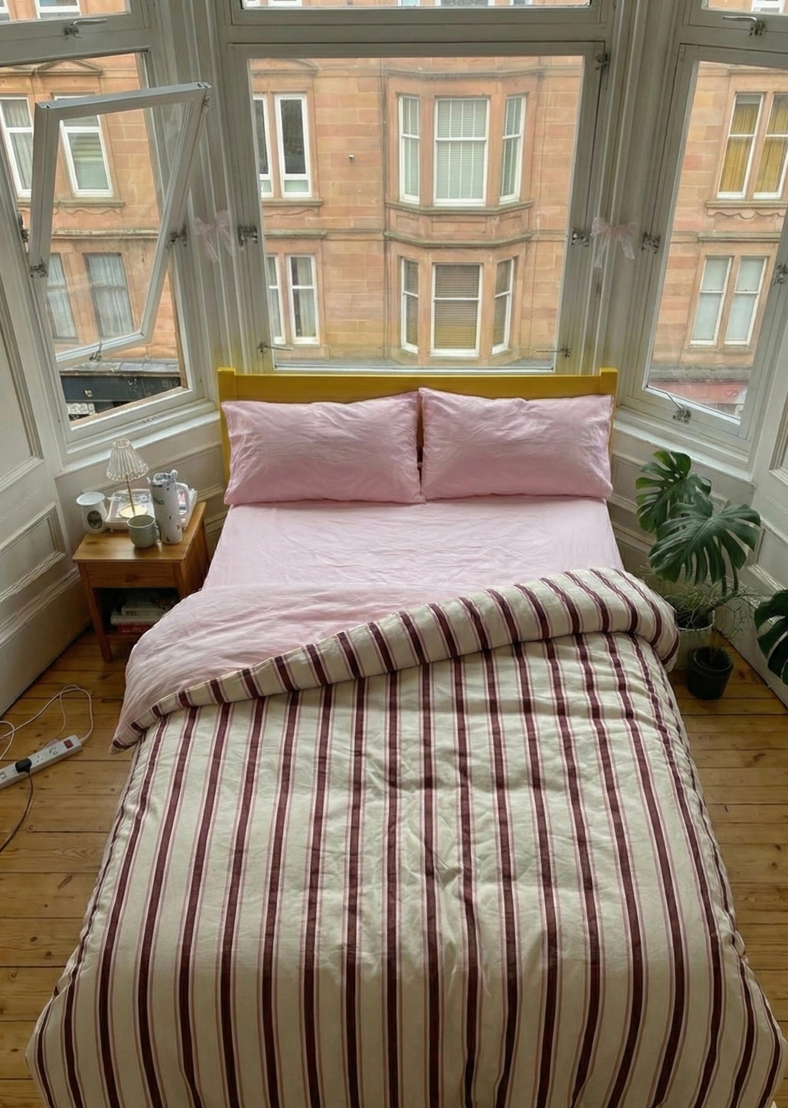 Cozy Washed Cotton Striped Small Room Duvet Cover