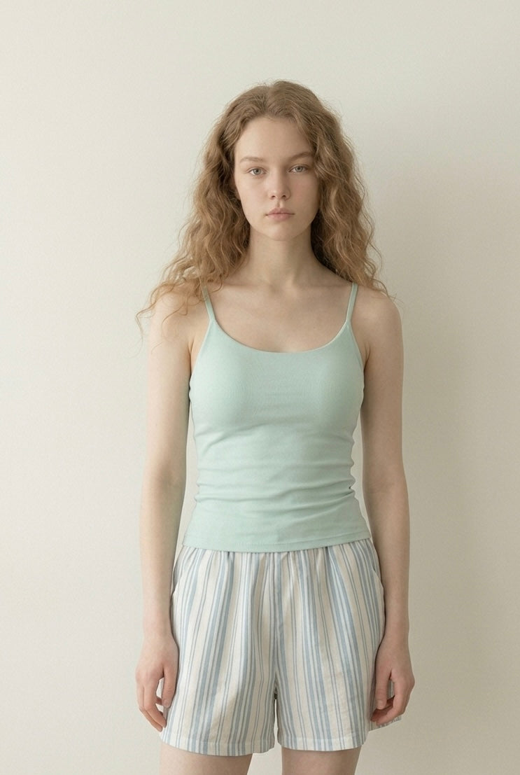 Nerelle Sleeveless & Shorts Pajama Set / Blue
