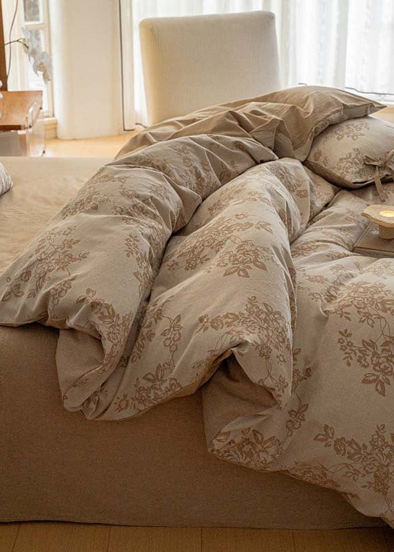 Bonnie Ribbon Bow Tie Floral Bedding Set / Blue