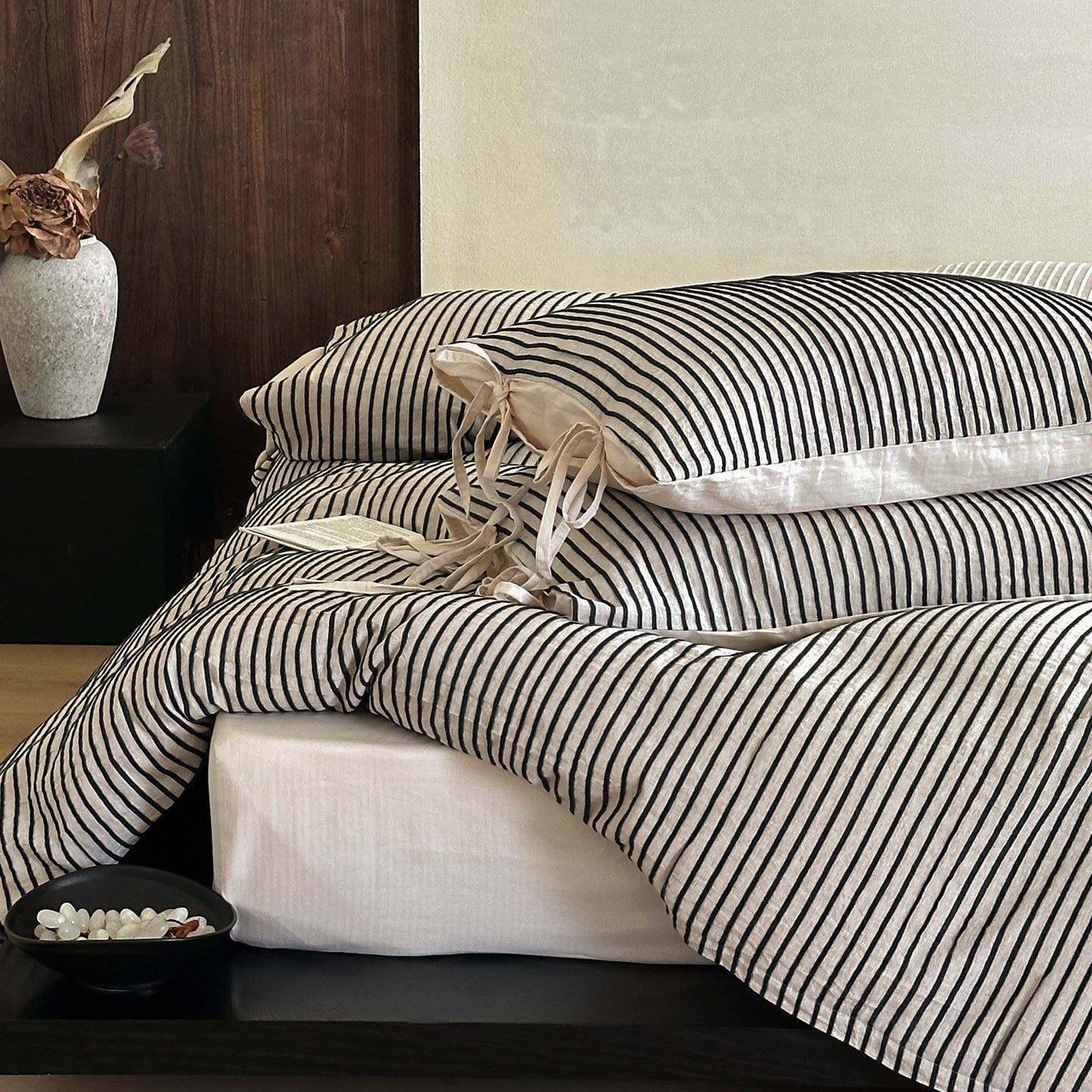 Marina Striped Bedding Set / Beige
