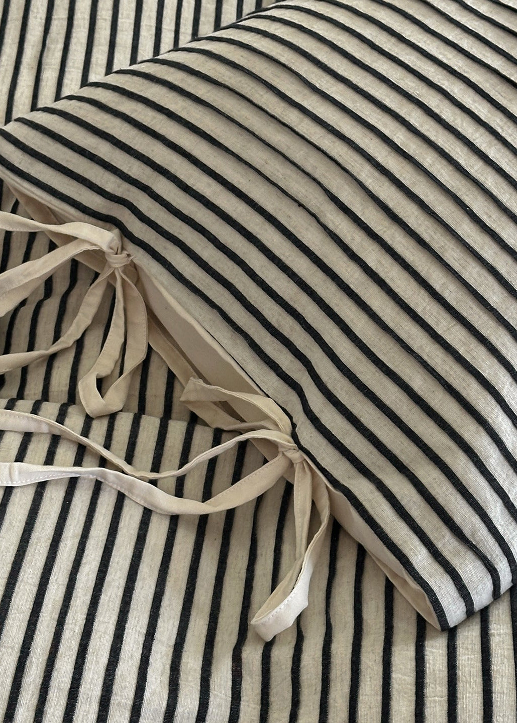 Marina Striped Bedding Set / Beige