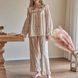 Sweet Lace Ruffle Pajama Set