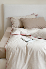 Joce Striped Bedding Set / Beige