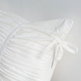 Coquette Ribbon Ties Pillowcases / White