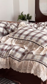 Beau Dark Academia Vintage Ruffle Bedding Bundle