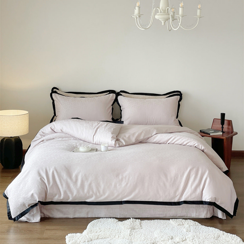 Silky Luxury Heart Textured Bedding Bundle