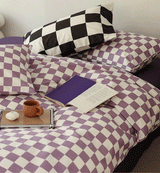 Chess Bedding Set / Purple