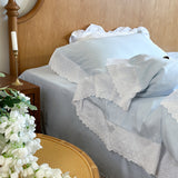 White Ruffle Lace Bedding Bundle