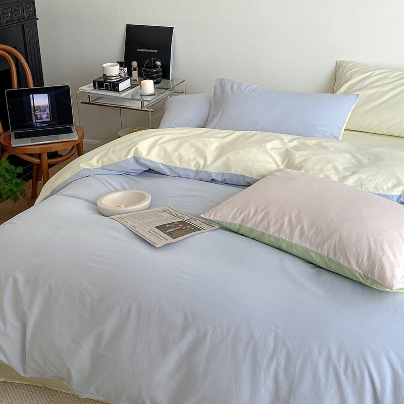 Pastel Duo Bedding Set / Yellow + Pink