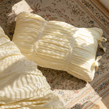 Coquette Ribbon Ties Pillowcases / White