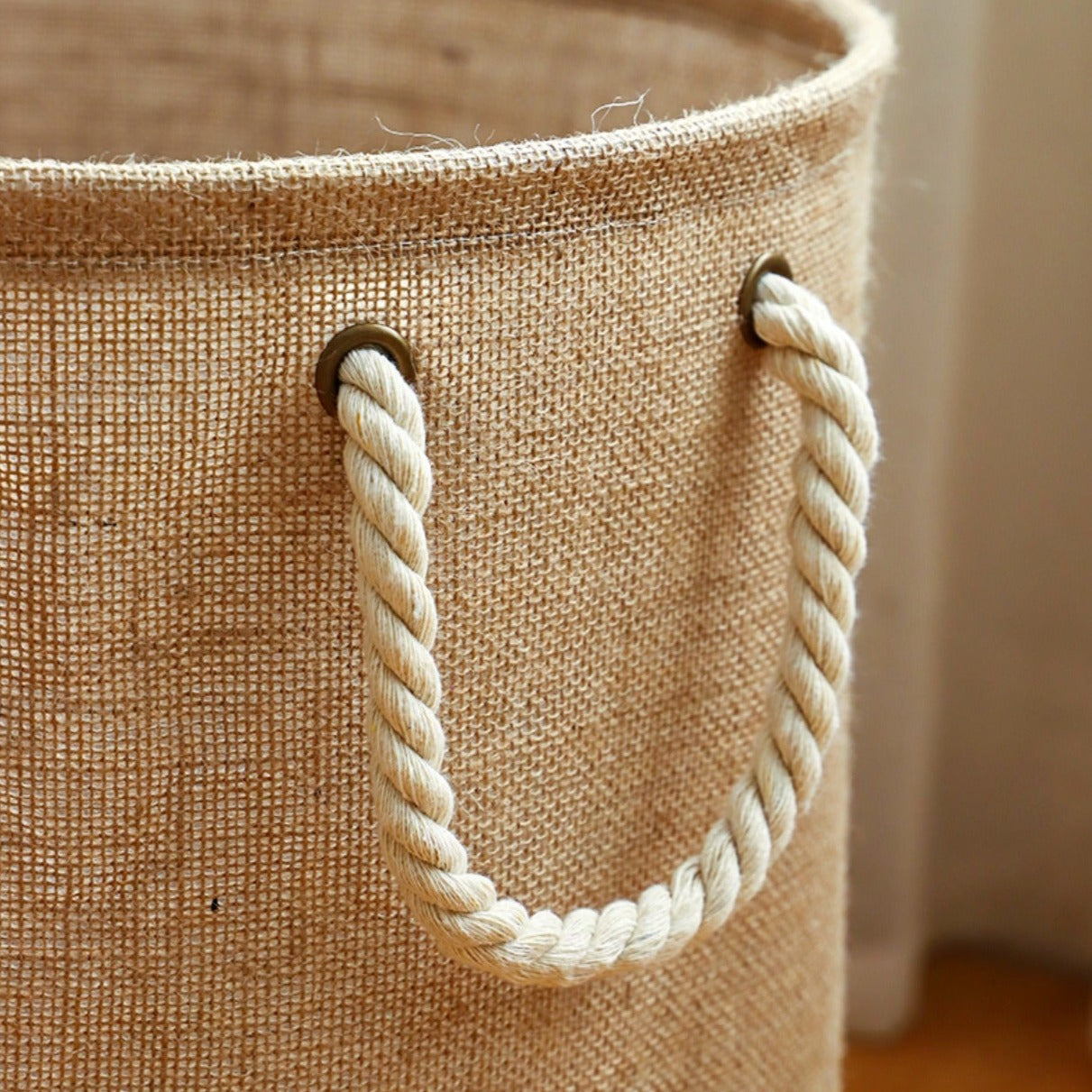 Foldable Waterproof Linen Laundry Basket Organizer