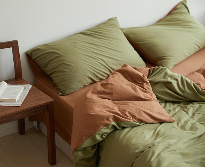Duo Bedding Set / Orange - Best Stylish Bedding - Ever Lasting