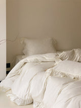 Mimi Ribbon Ruffle White Bedding Bundle