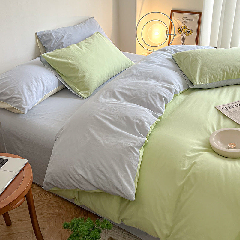 Pastel Duo Bedding Set / Yellow + Pink