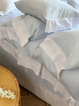 White Ruffle Lace Bedding Bundle