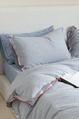 Joce Striped Bedding Set / Gray