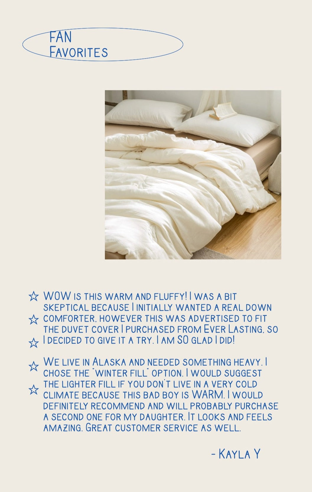 Plant Based Duvet Insert