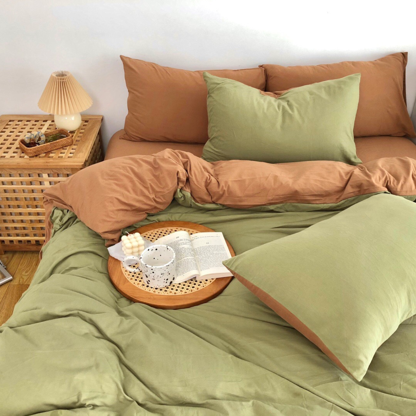 Duo Bedding Set / Orange - Best Stylish Bedding - Ever Lasting
