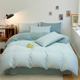 Coastal Washed Cotton Striped Duvet Cover & Pillowcases