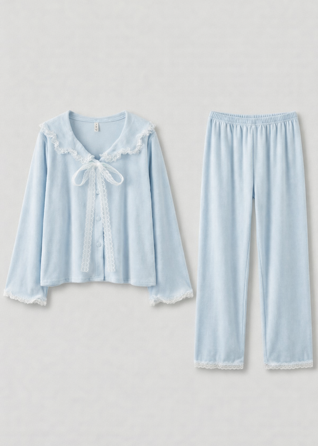 Velvet Coquette Lace Pajama Set