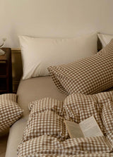 Gingham Bedding Set / Green