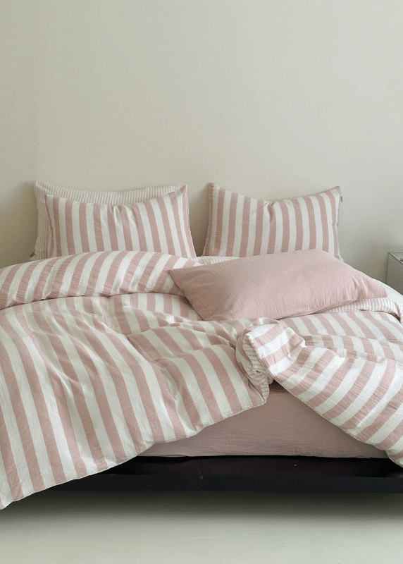 -Ever Lasting - Abigail Striped Bedding Set / Blue -Bedding Set -Ever Lasting