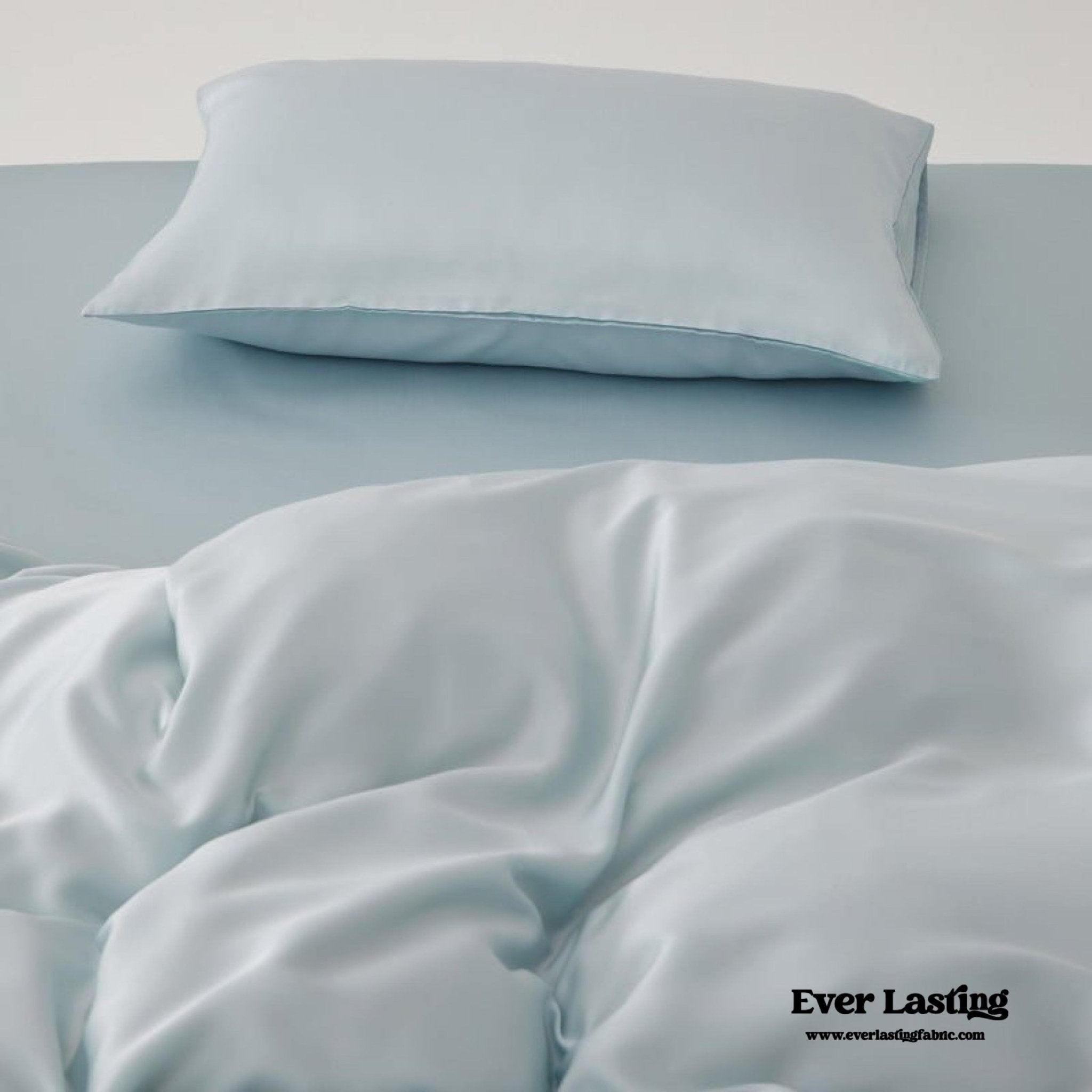 Adeline Pastel Silky Cooling TENCEL™ Bedding Set / Blue - Ever Lasting