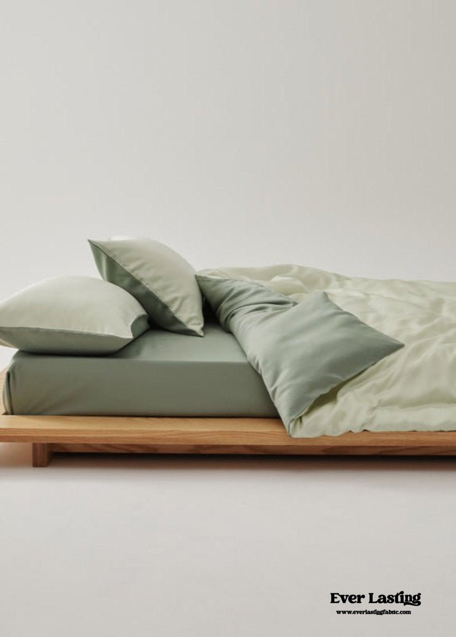 Adeline Pastel Silky Cooling TENCEL™ Bedding Set / Blue - Ever Lasting