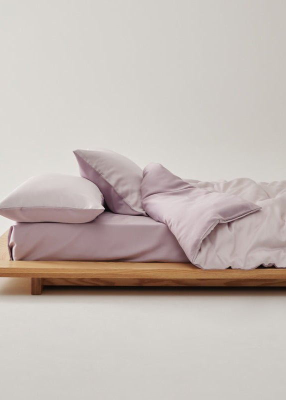 Adeline Pastel Silky Cooling TENCEL™ Bedding Set / Brown - Ever Lasting