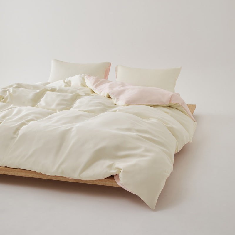 Adeline Pastel Silky Cooling TENCEL™ Bedding Set / Brown - Ever Lasting