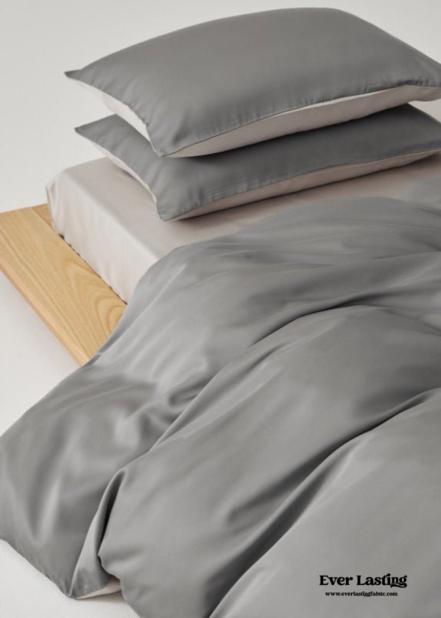 Adeline Pastel Silky Cooling TENCEL™ Bedding Set / Cream - Ever Lasting