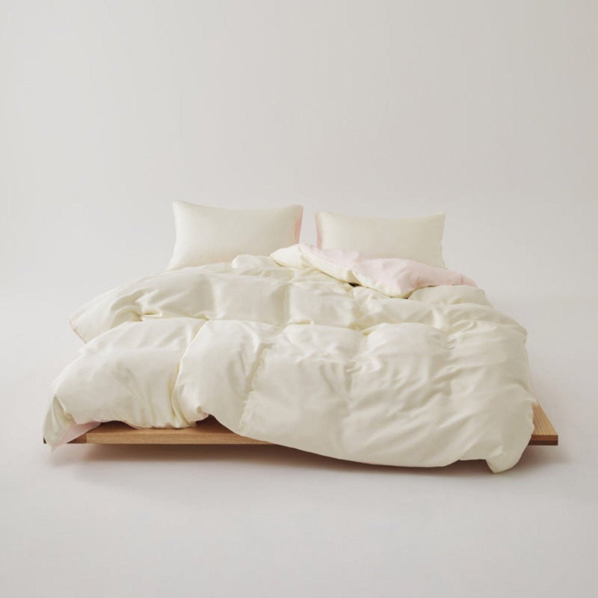 Adeline Pastel Silky Cooling TENCEL™ Bedding Set / Cream - Ever Lasting