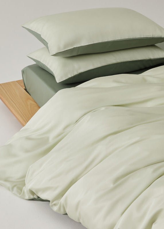  - Ever Lasting - Adeline Pastel Silky Cooling TENCEL™ Bedding Set / Green - Bedding Set - Ever Lasting