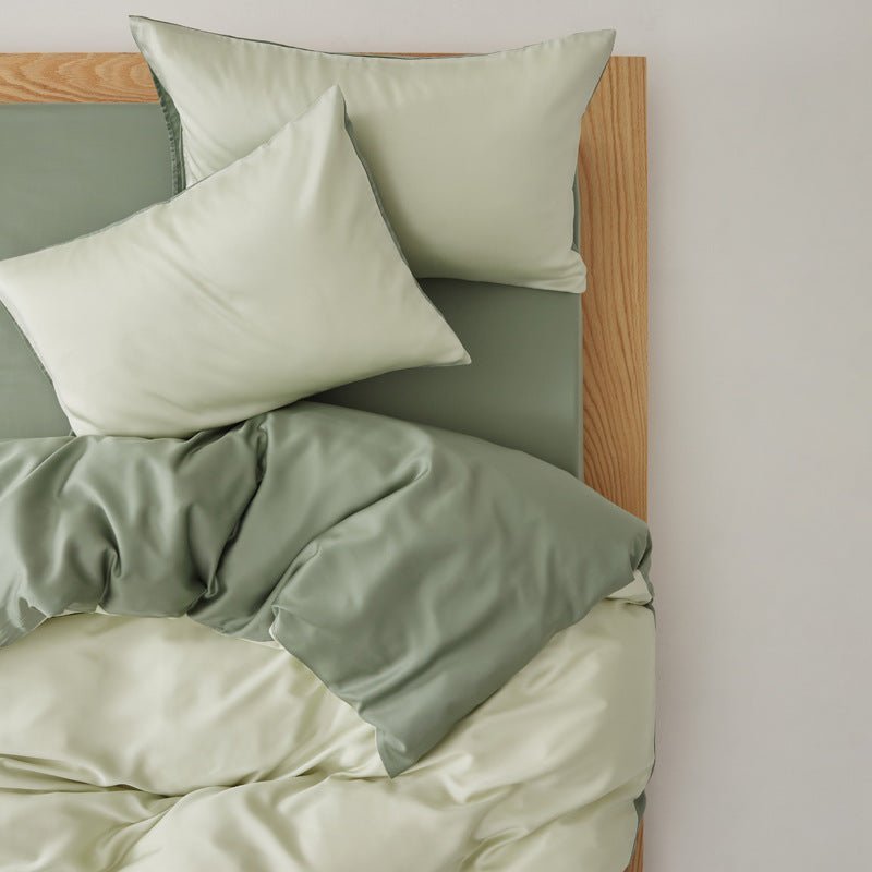  - Ever Lasting - Adeline Pastel Silky Cooling TENCEL™ Bedding Set / Green - Bedding Set - Ever Lasting
