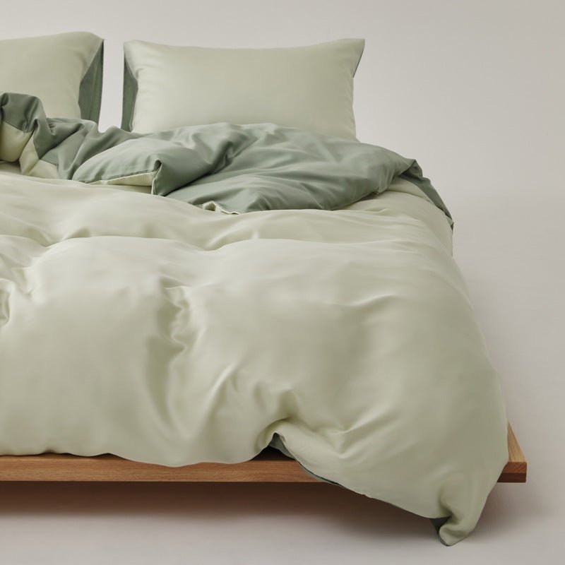  - Ever Lasting - Adeline Pastel Silky Cooling TENCEL™ Bedding Set / Green - Bedding Set - Ever Lasting