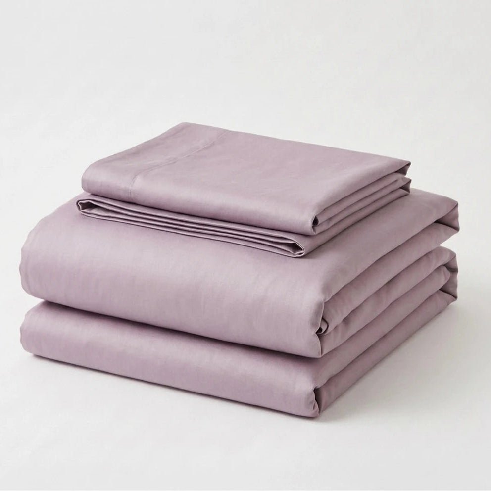 - Ever Lasting - Adeline Pastel Silky Cooling TENCEL™ Bedding Set / Purple - Bedding Set - Ever Lasting
